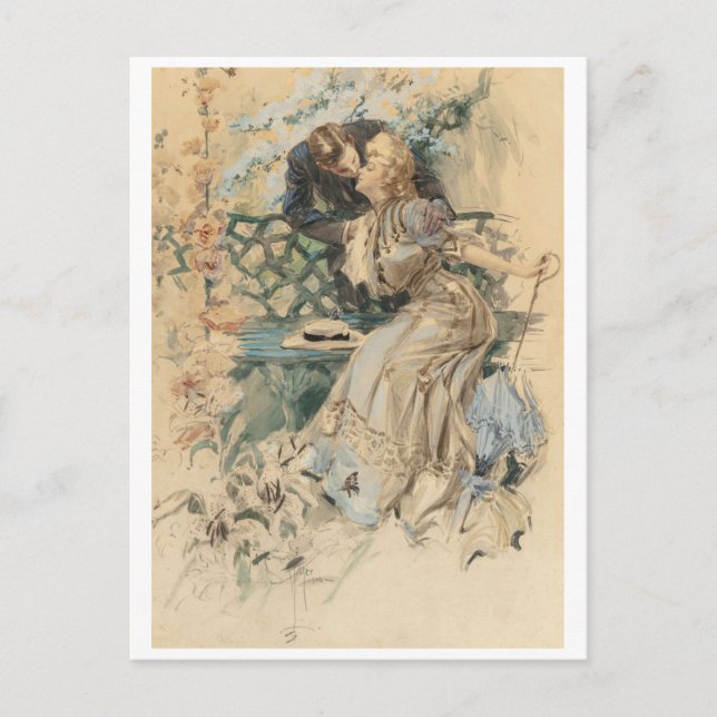 Postal Recolección de miel (Anverso)