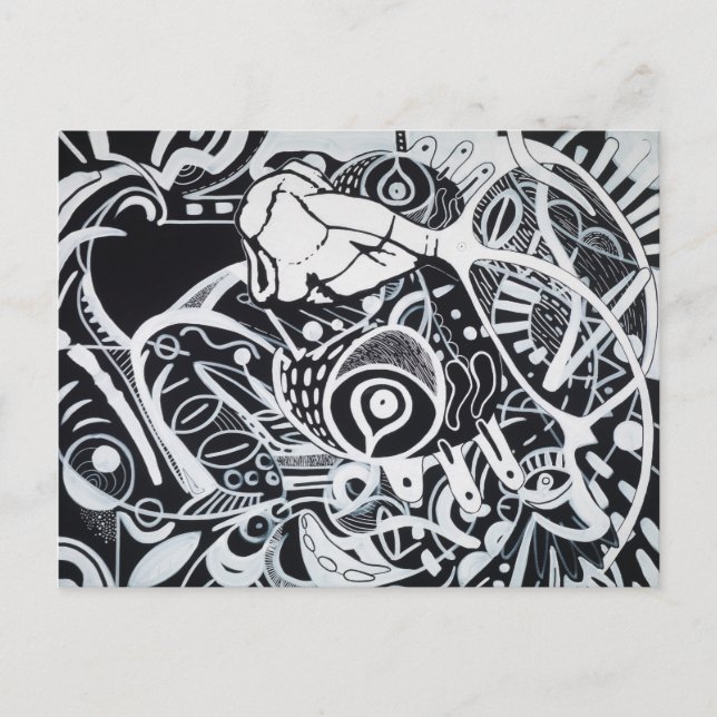 Postal Recolección esquizofrénica II (Anverso)