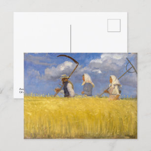Postal Recolectores Anna Ancher