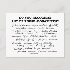 Postal ¿Reconoce Alguna De Estas Firmas?