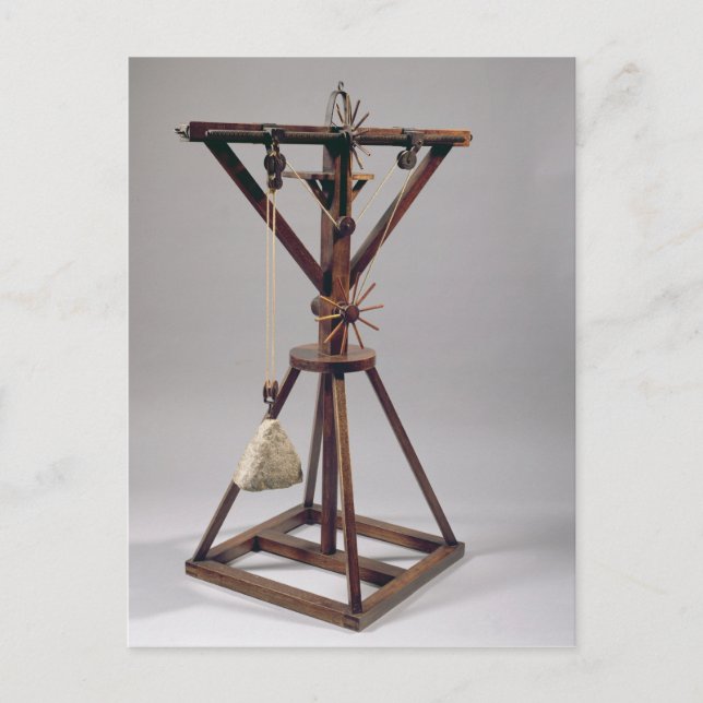 Postal Reconstrucción del diseño de da Vinci (Anverso)