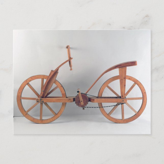 Postal Reconstrucción del diseño de da Vinci (Anverso)