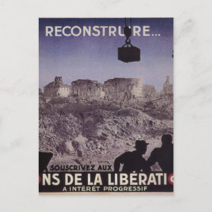 Postal Reconstruct (1945)_Propaganda poster
