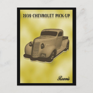 POSTAL RECOPILACIÓN DE CHEVROLET DE 1939