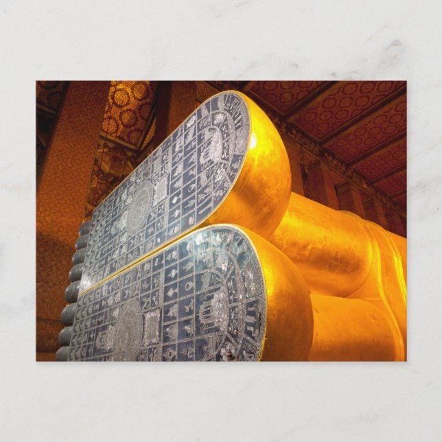 Postal Recordando a Budda, Wat Pho, Bangkok. (Anverso)
