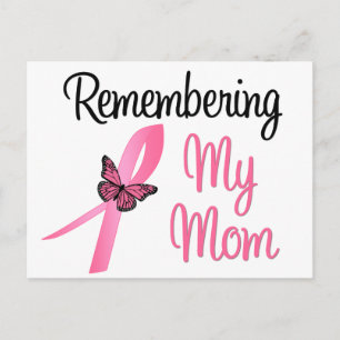 Postal Recordando a mi madre - Conciencia sobre el cáncer
