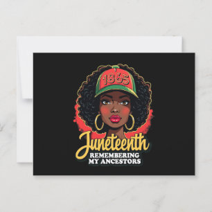 Postal Recordando a mis antepasados el decimoséptimo mes 