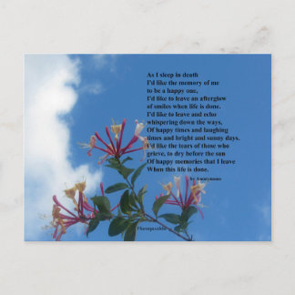 Postal Recordar mi poema