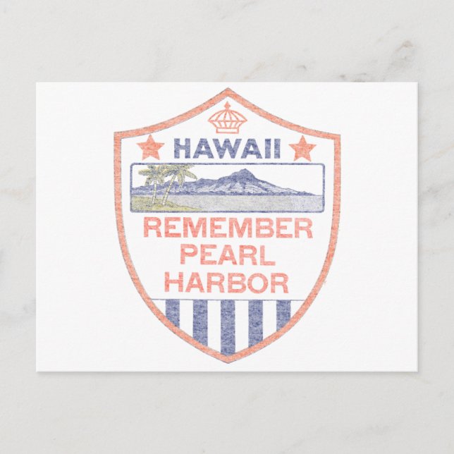 Postal Recordar Pearl Harbor (Anverso)
