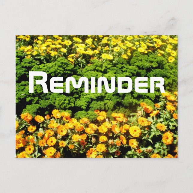 Postal Recordatorio (Anverso)