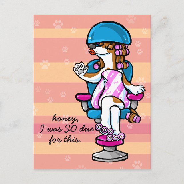 Postal Recordatorio de cita de Dog Groomer (Anverso)
