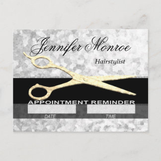 Postal Recordatorio de cita de Hairstylist