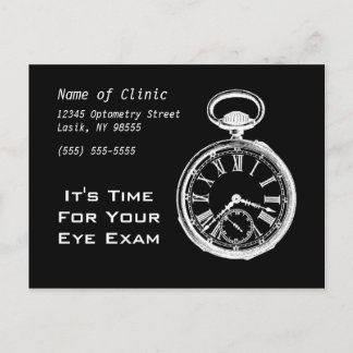 Postal Recordatorio de cita para examen ocular Pocket Wat