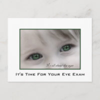 Recordatorio de nombramiento para examen de ojos e