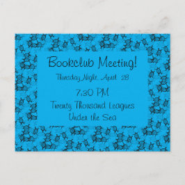 Postal Recordatorio del club náutico de las tortugas mari