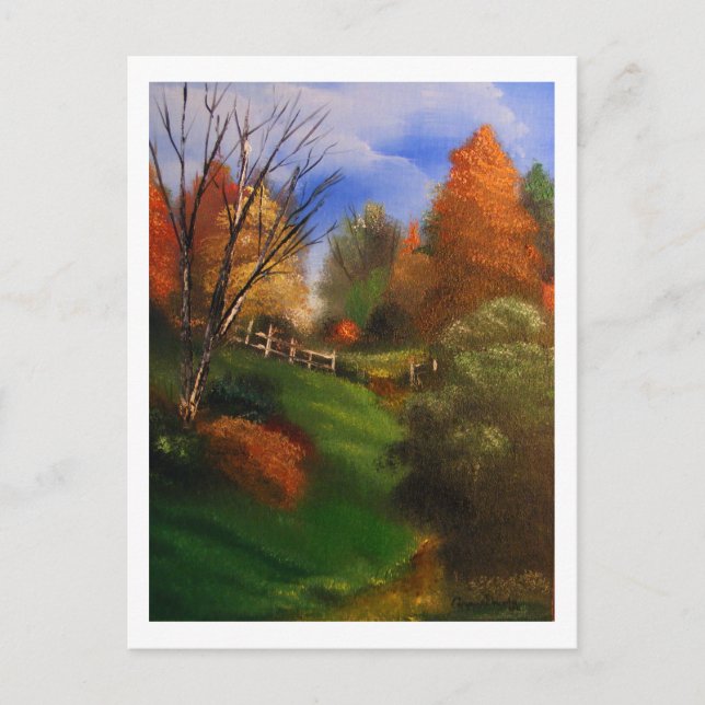 Postal Recorrido de otoño (Anverso)
