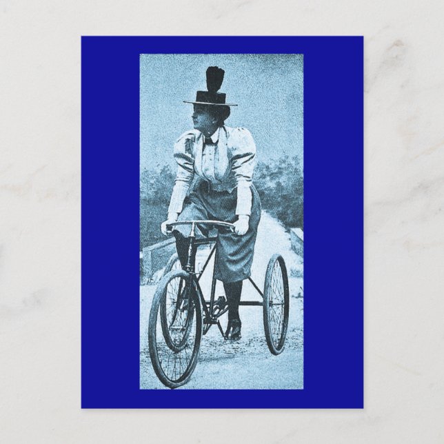 Postal Recorrido en bicicleta - Vintage