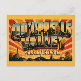 Postal Recorrido Escénico Valle Qu'Appelle Saskatchewan