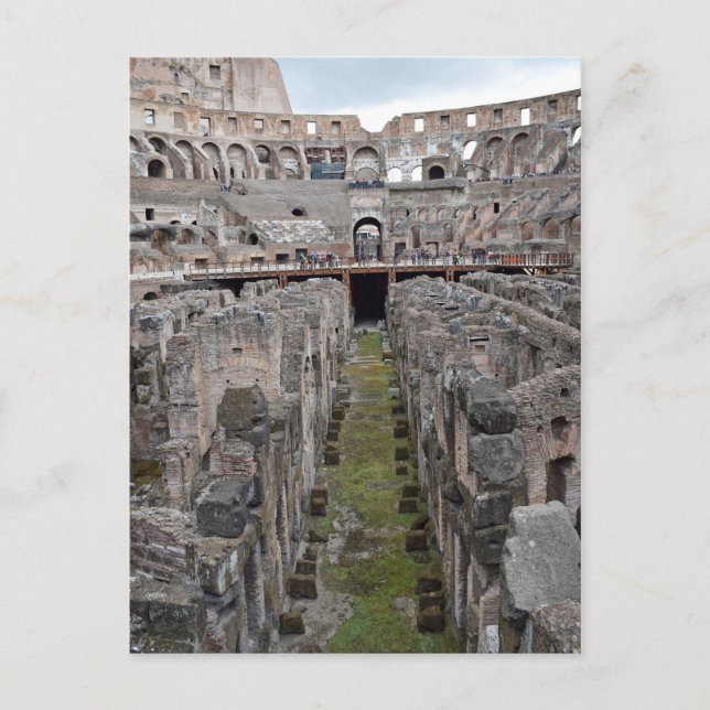 Postal Recorrido por el Coliseo Romano (Anverso)