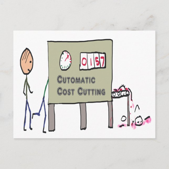 Postal Recorte de costos (Anverso)