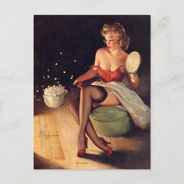 Postal Recorte del mentón de maíz (Anverso)