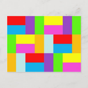 Postal Rectángulos de color