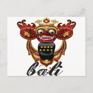 Postal Recuento balinés de Barong Indonesia