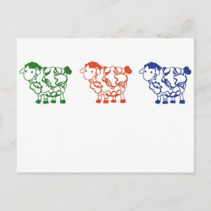 Postal Recuento de ovejas