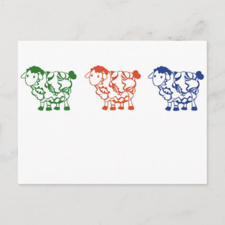 Postal Recuento de ovejas