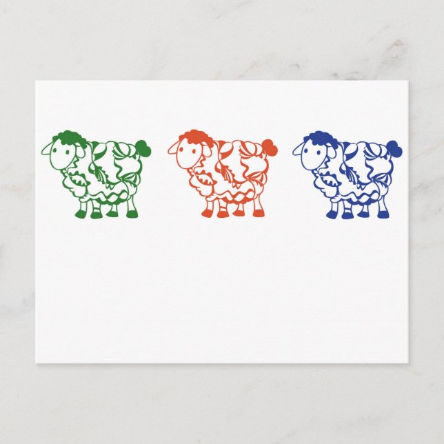 Postal Recuento de ovejas (Anverso)