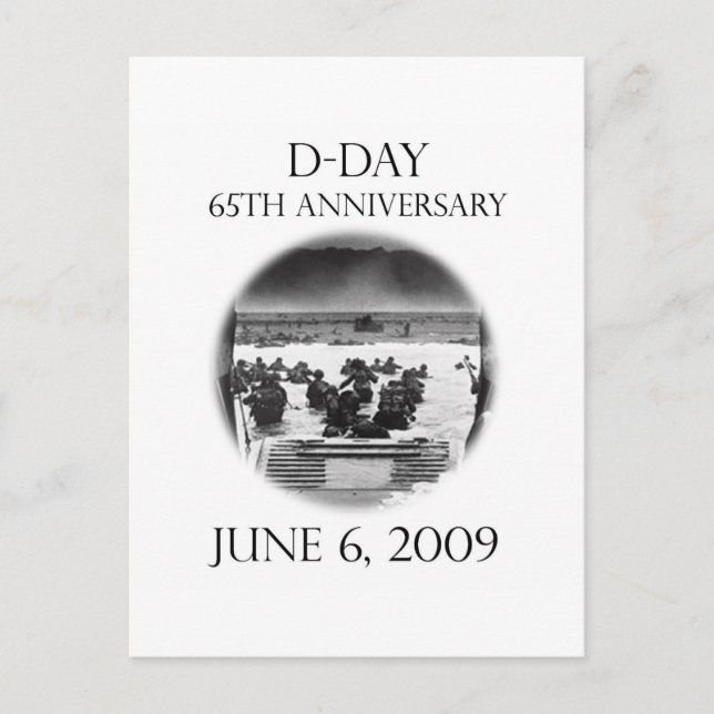 Postal Recuento del 65º aniversario del Día D (Anverso)