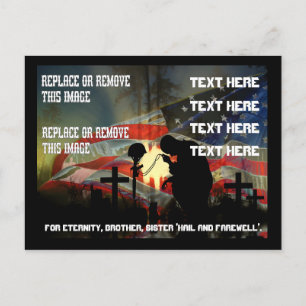 Postal Recuento del valor de las lágrimas en el monumento