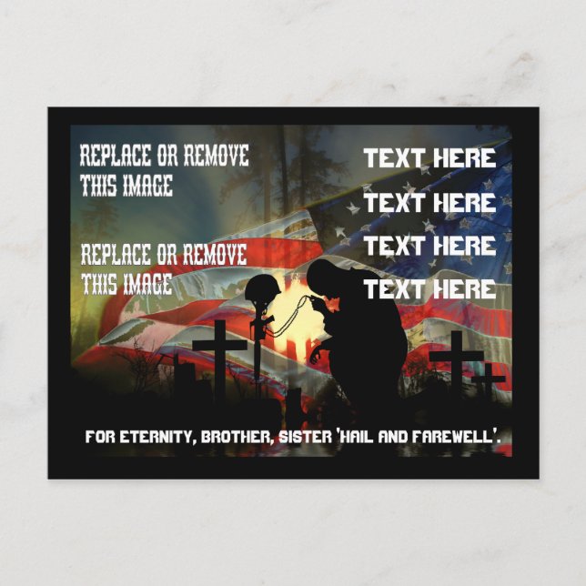 Postal Recuento del valor de las lágrimas en el monumento (Anverso)