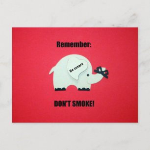 Postal Recuerda: ¡No fumes!