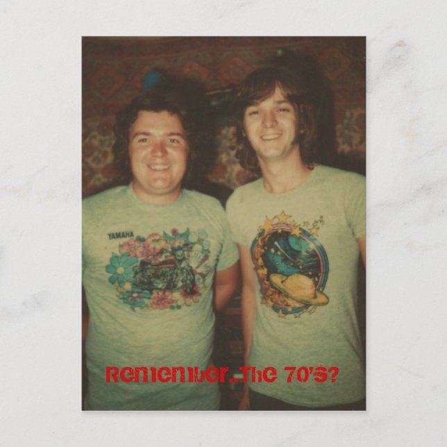 Postal ¿Recuerdan... los 70? (Anverso)