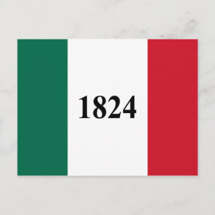 Postal Recuerde la bandera del estado de Álamo Texas