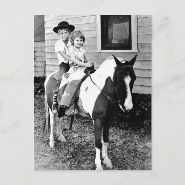 Postal Recuerde los retratos de Pony Ride (Anverso)