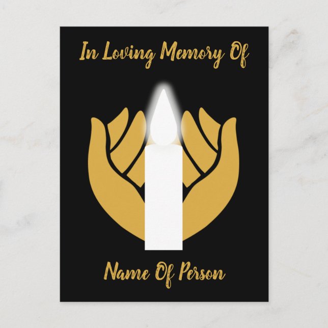 Postal Recuerde Un Aniversario De La Muerte Amado (Anverso)