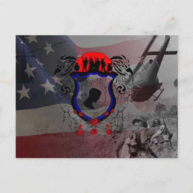 Postal Recuerden a los héroes de Viet Nam caídos (Anverso)