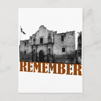 Postal Recuerden el Álamo