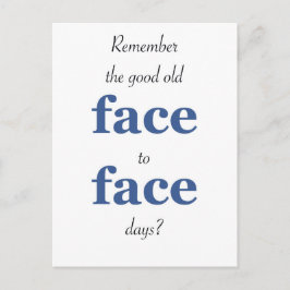 Postal Recuerden los buenos días de cara a cara