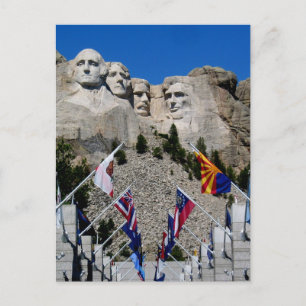 Postal Recuerdo conmemorativo nacional de Mount Rushmore