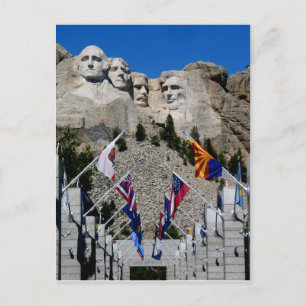 Postal Recuerdo conmemorativo nacional de Mount Rushmore