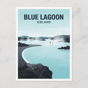 Postal Recuerdo de Blue Lagoon Grindavík Islandia