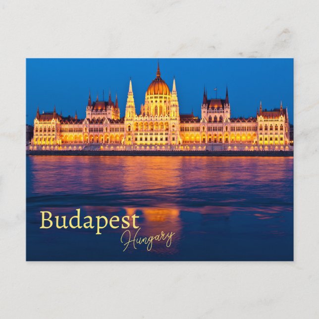 Postal Recuerdo de Budapest Hungría (Anverso)