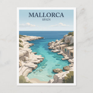 Postal Recuerdo de Cala s'Almunia Santanyí España