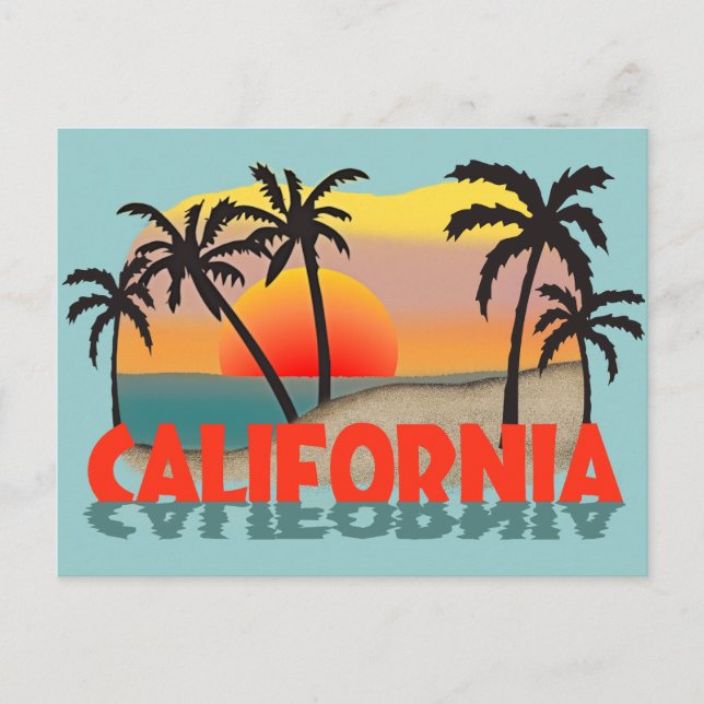 Postal Recuerdo de California (Anverso)