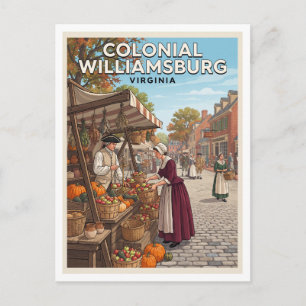 Postal Recuerdo de Colonial Williamsburg Virginia