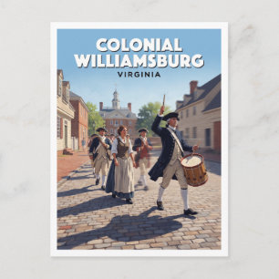 Postal Recuerdo de Colonial Williamsburg Virginia