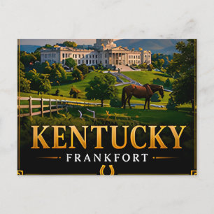 Postal 🐎 Recuerdo de Kentucky para viajeros del sur de E